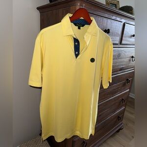 Masters Yellow Polo Shirt with Logo